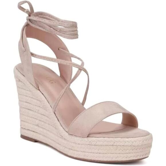 Women's Lace-Up Wedge Platform Espadrille Sandals Summer Cross